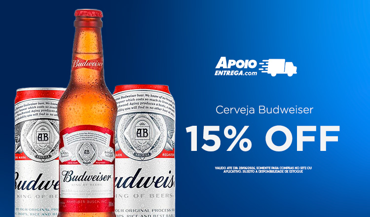 Cerveja Bud de 22 a 28/06